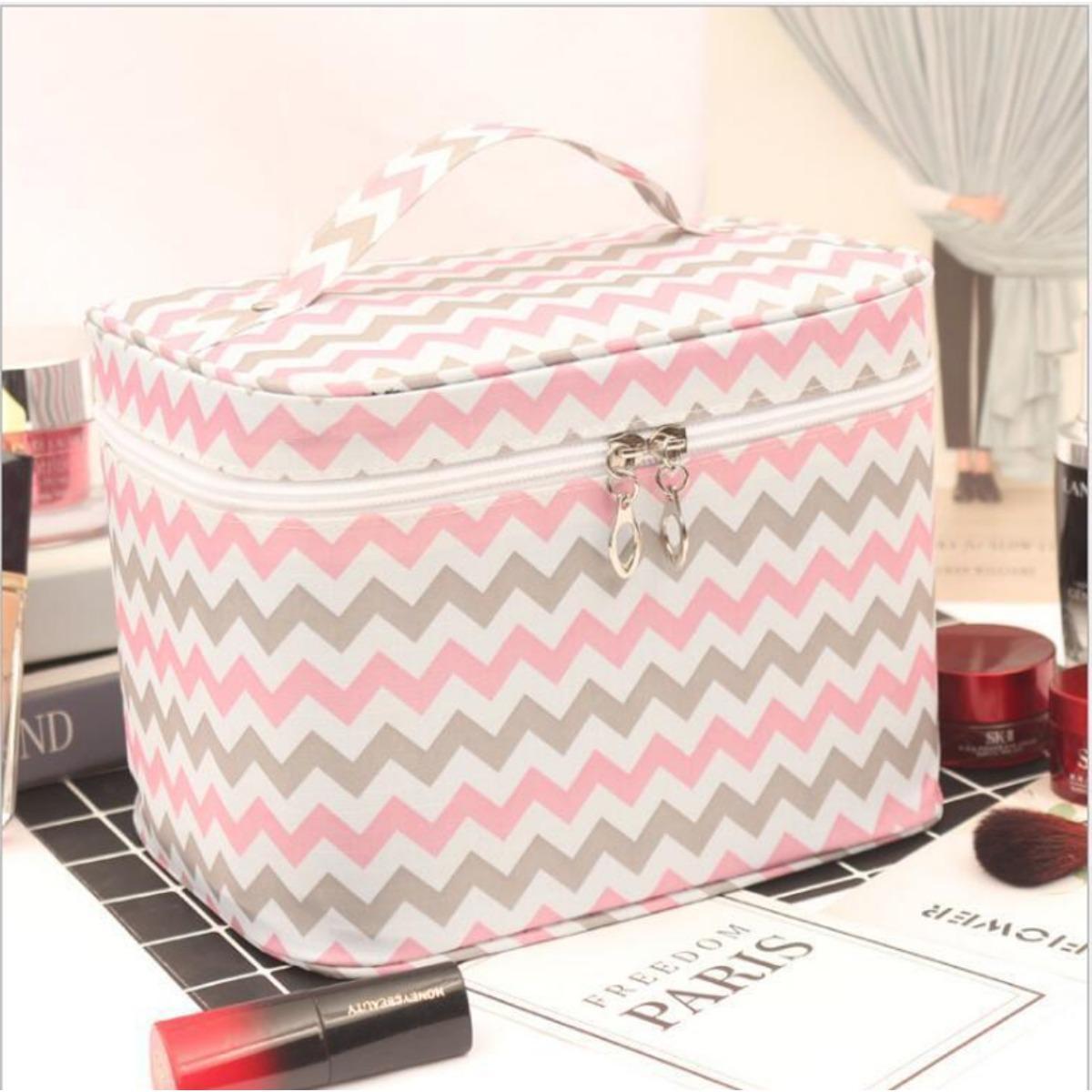 Mini Mystery Makeup Bundles Travel in Style with a Waterproof Makeup Bag: Spacious Cosmetic Storage Solution for Women on the Go