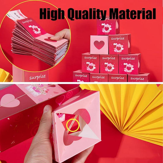 Craft Magic with the DIY Folding Bouncing Gift Box (20 Pop-Up Cubes, BEST WISHES FOR YOU)