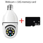 2.4G 5G Wifi E27 Bulb Surveillance IP Camera Night Vision Wireless Home 2MP CCTV Security Camera 4x Digital Zoom Video Indoo