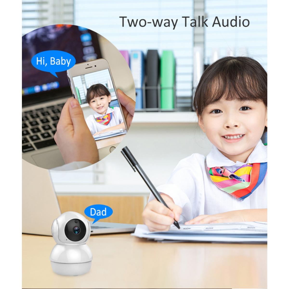 Smart PTZ Baby Monitor: 1080P Wireless Surveillance Camera with Auto Tracking for Enhanced Peace of Mind