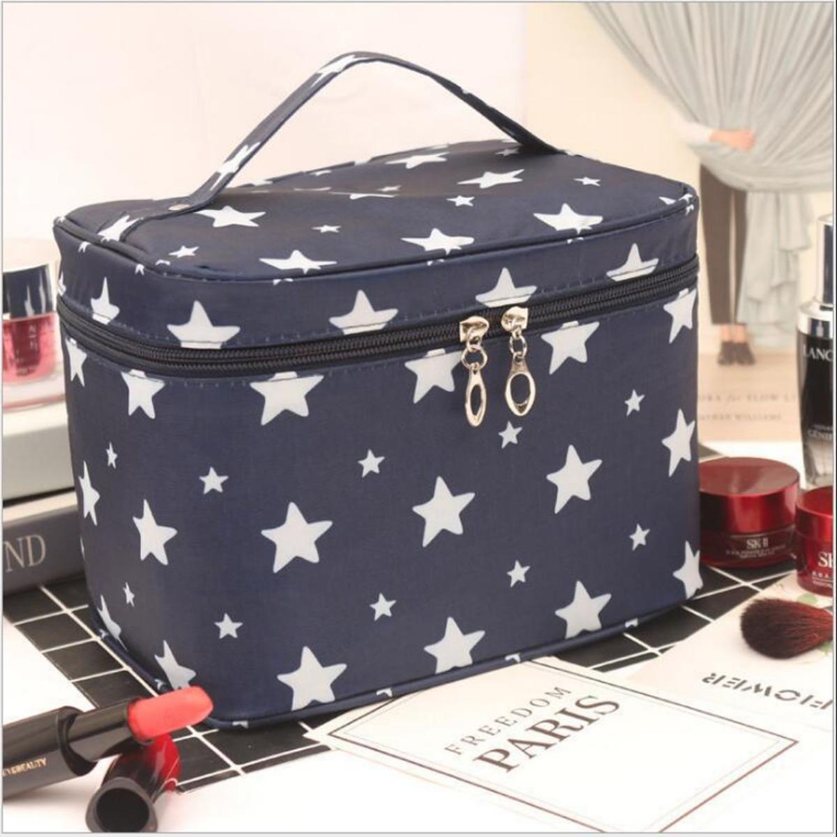 Mini Mystery Makeup Bundles Travel in Style with a Waterproof Makeup Bag: Spacious Cosmetic Storage Solution for Women on the Go