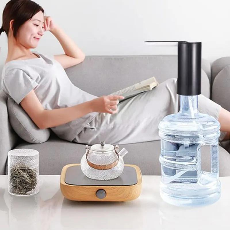 Smart Portable Electric Water Bottle Pump: 800mAh USB Rechargeable, Foldable, and Automatic Dispenser for Home and Office