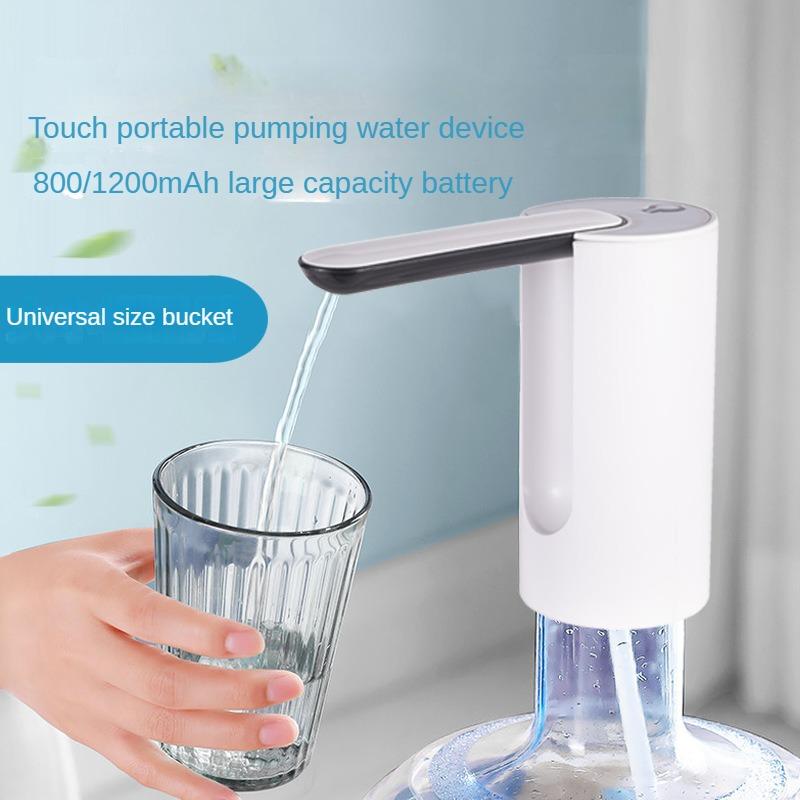 Smart Portable Electric Water Bottle Pump: 800mAh USB Rechargeable, Foldable, and Automatic Dispenser for Home and Office