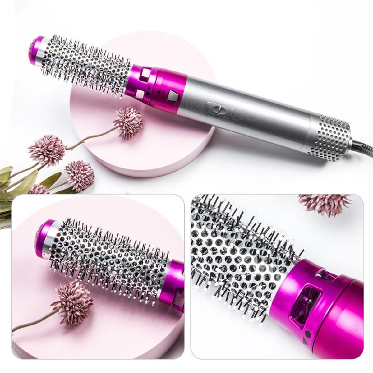 5-in-1 Automatic Suction Curler Set featuring a Hot Air Comb – Unlock Effortless Curling and Straightening