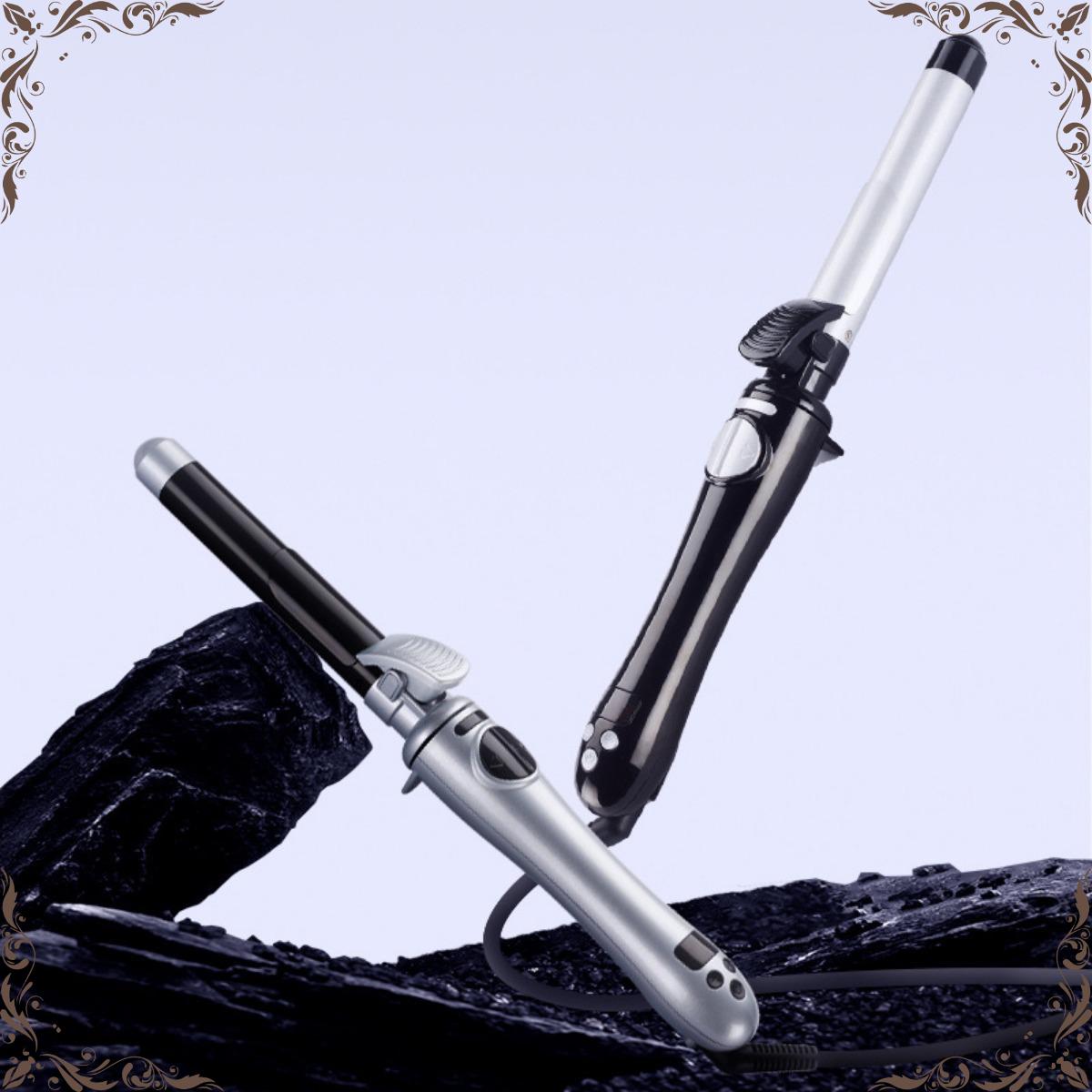 Gorgeous Waves, Effortlessly: 25mm Ceramic Curling Wand with Automatic Rotation for Easy Styling