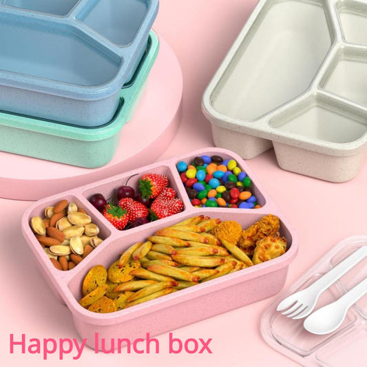 Efficient Meal Prep Made Easy with our Streamlined Single 4-Compartment Snack Container