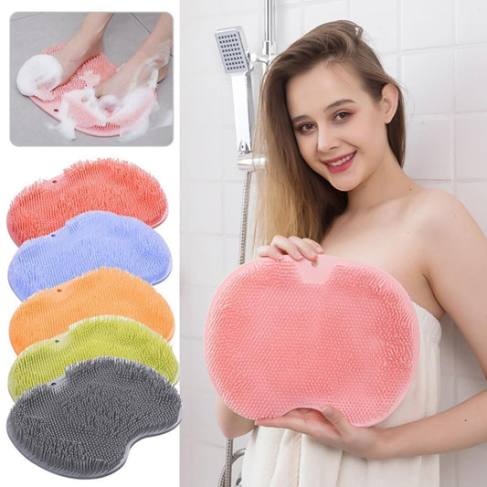 Elevate Your Daily Routine with the Suction Foot Wash Brush: Your Versatile Bathroom Companion for Foot Massage, Shower Mat, and Exfoliation