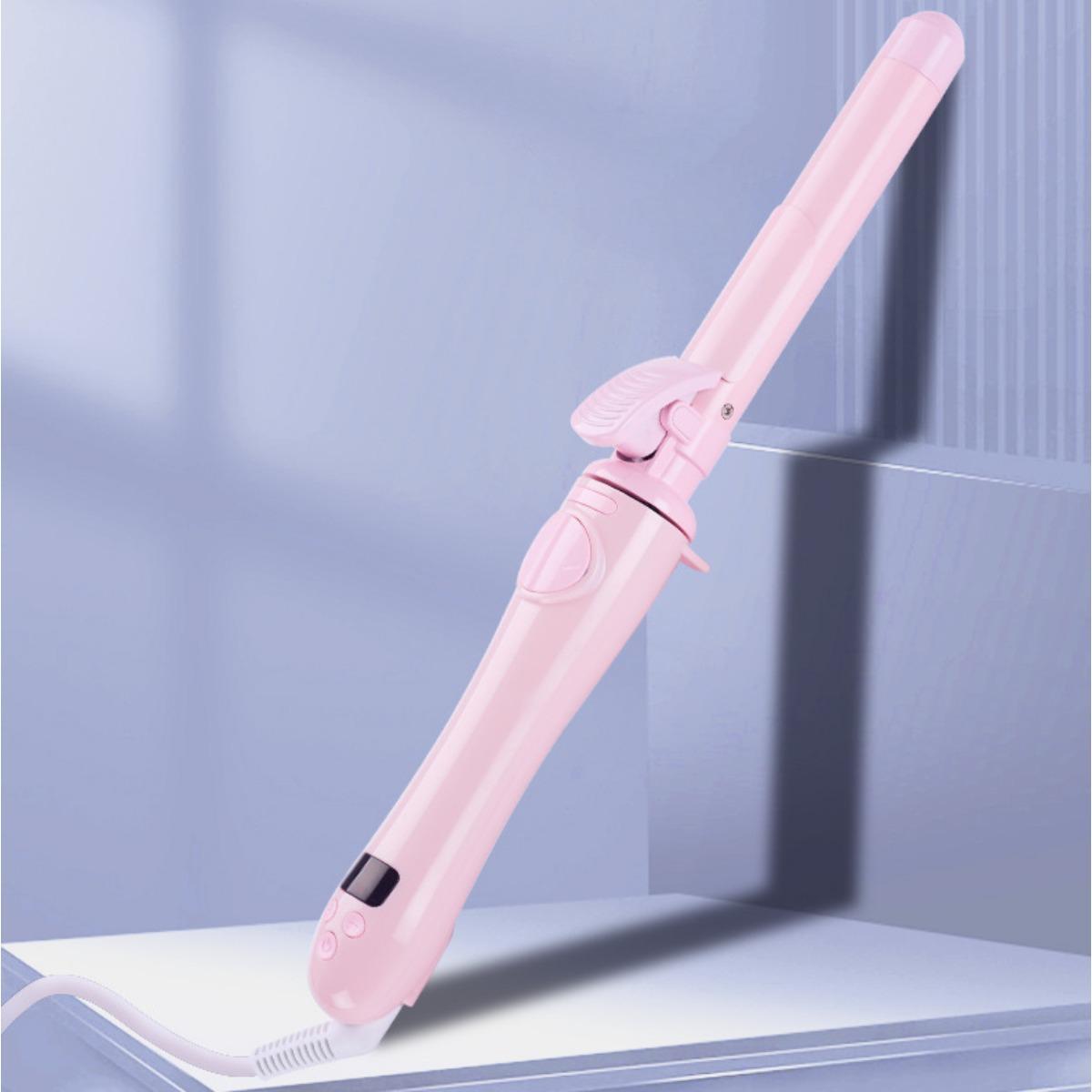 Gorgeous Waves, Effortlessly: 25mm Ceramic Curling Wand with Automatic Rotation for Easy Styling