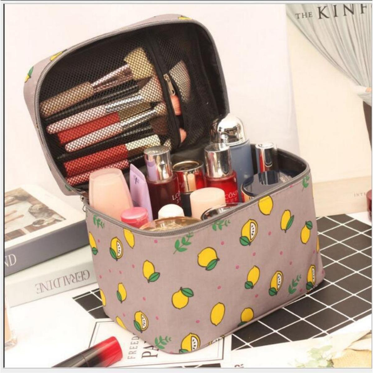 Mini Mystery Makeup Bundles Travel in Style with a Waterproof Makeup Bag: Spacious Cosmetic Storage Solution for Women on the Go