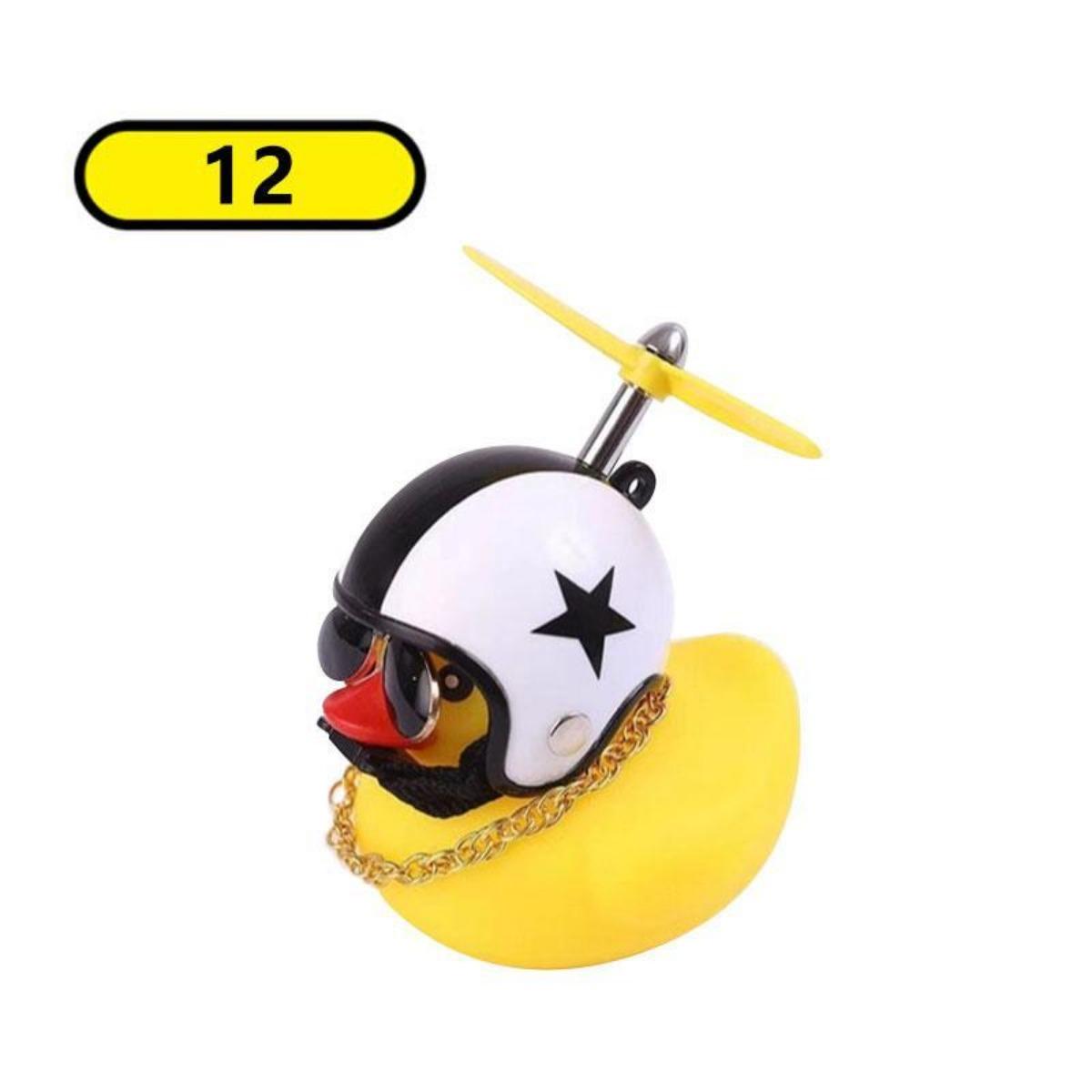 Whimsical Broken Wind Helmet: Yellow Duck Car Charm - Sprinkle Cuteness into Your Drive with this Unique and Adorable Car Accessory