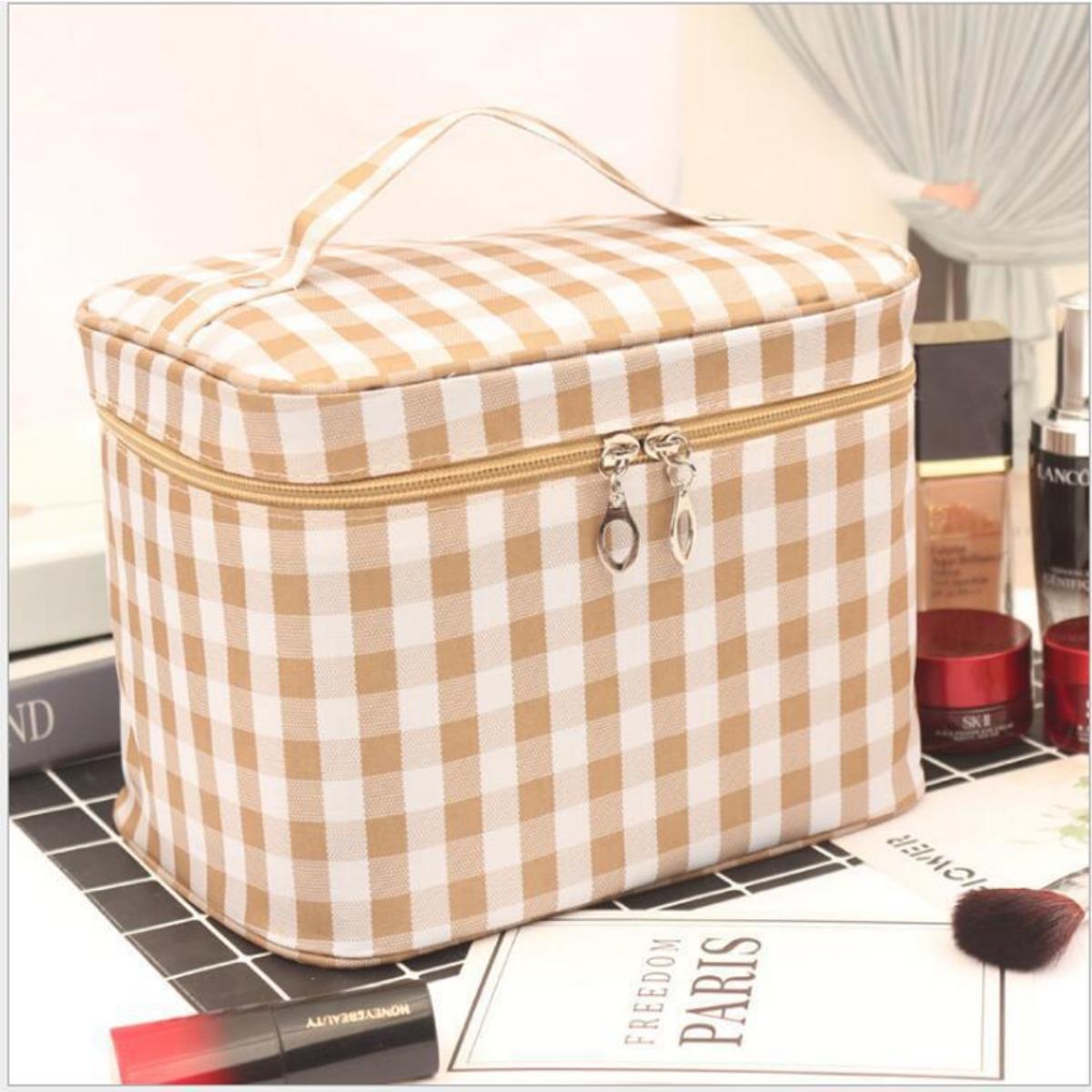 Mini Mystery Makeup Bundles Travel in Style with a Waterproof Makeup Bag: Spacious Cosmetic Storage Solution for Women on the Go