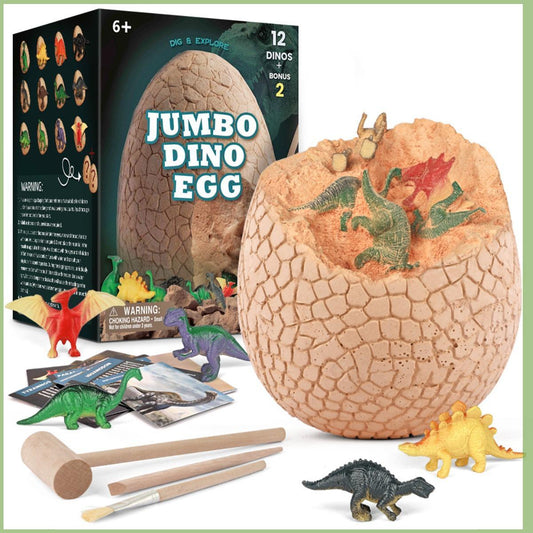 Embark on a Prehistoric Adventure with Our Educational Giant Dinosaur Egg Excavation Kit – Discover the Wonders of Learning