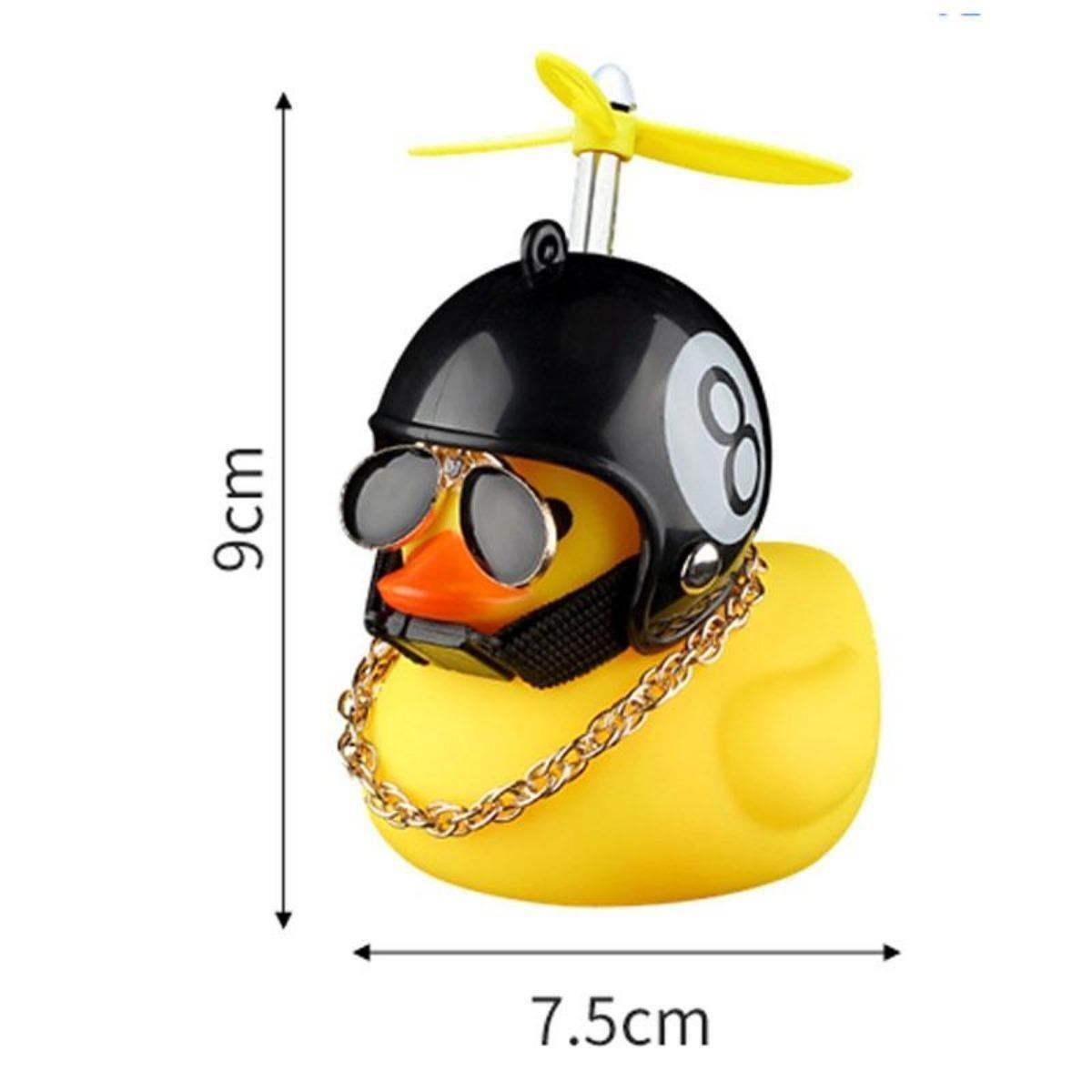 Whimsical Broken Wind Helmet: Yellow Duck Car Charm - Sprinkle Cuteness into Your Drive with this Unique and Adorable Car Accessory