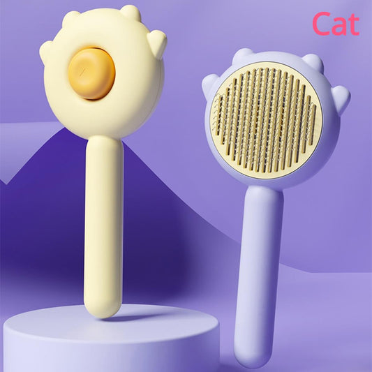 Enhanced Comfort Pet Care: Universal Needle Brush Design Deshedding Comb Massage Brush for Cats and Dogs – Effortless Grooming at its Best